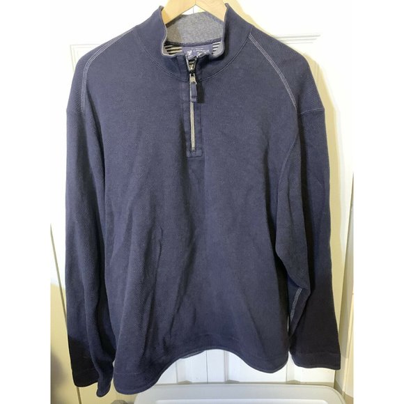 Daniel Cremieux‎ Men’s Sz XL Sweater Blue 1/4 ZIP Soft - Picture 3 of 6